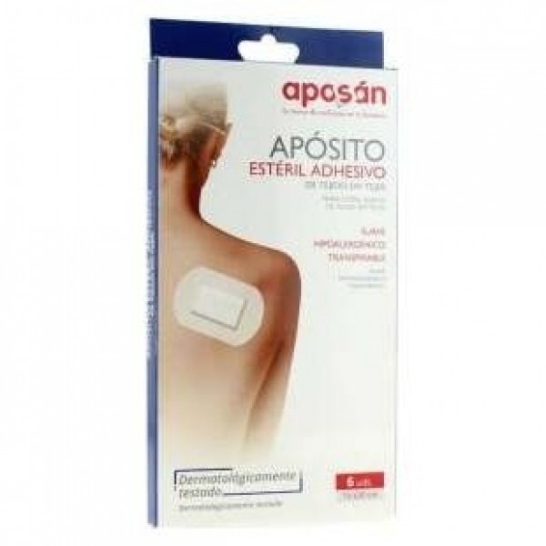 Aposán Apósito Estéril Adhesivo Tejido Sin Tejer 10X20 Cm, 6 Uds