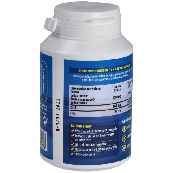 Brudy Dha 1200 Trigliceridos 60 Cápsulas