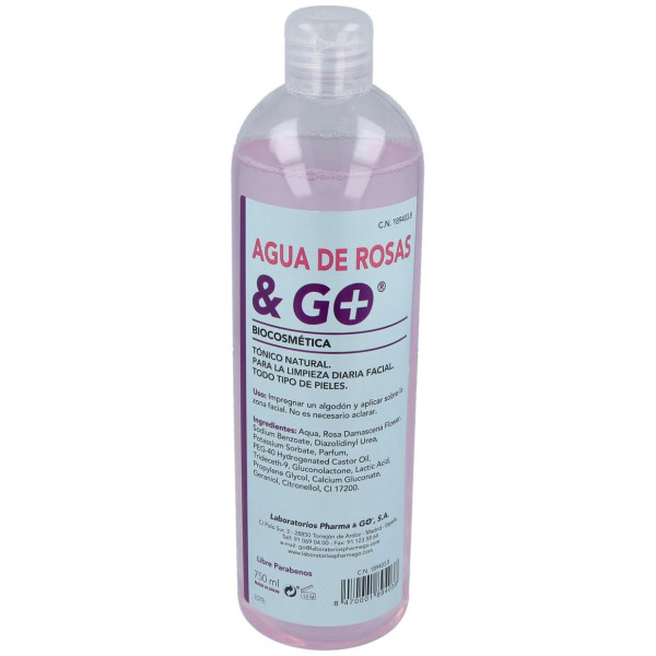 Y Go Agua Rosas 750 Ml