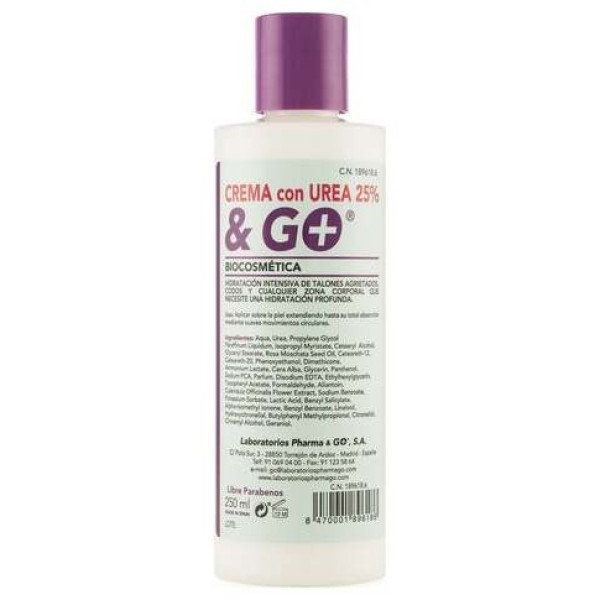 Laboratorios Pharma Y Go Crema Urea 25% Y Go 250Ml
