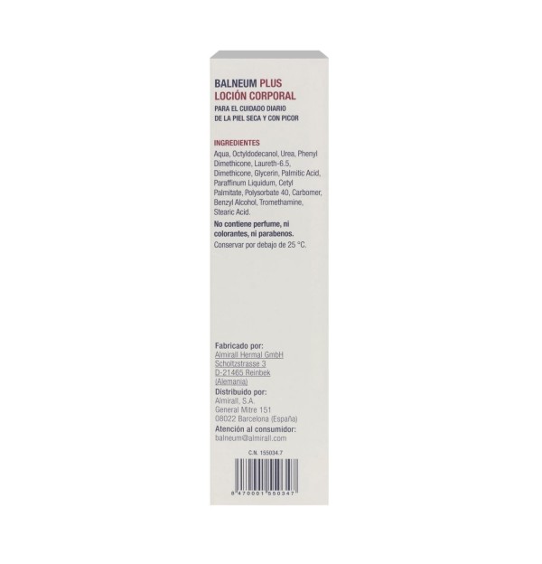 Balneum Plus Locion (1 Envase 500 Ml)