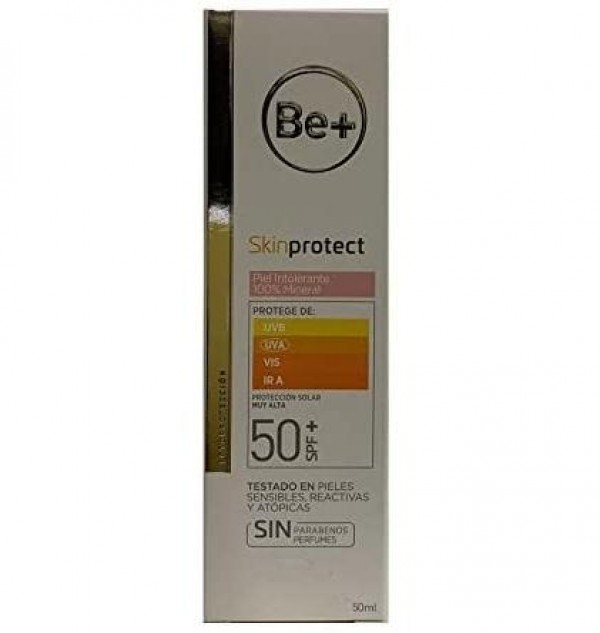 Be+ Skin Protect Piel Intolerante 100% Mineral Spf50+ (1 Envase 50 Ml)