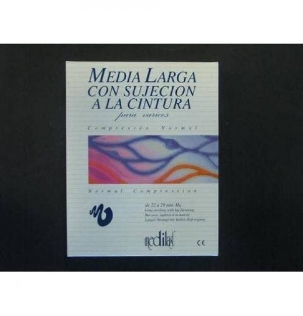 Media Larga Sujecioneccion Cintura Compresion Normal - Medilast (Derecha Talla Mediana)