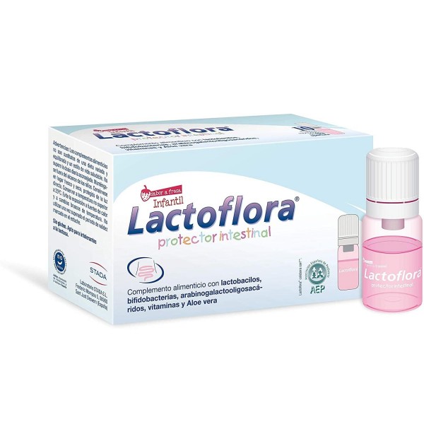 Lactoflora Protector Intestinal Infantil (10 Viales Sabor Fresa)