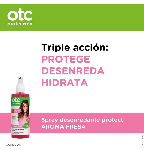 Otc Proteccion Spray Desenredante Protect (1 Envase 250 Ml Aroma Fresa)
