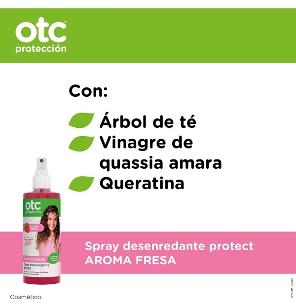 Otc Proteccion Spray Desenredante Protect (1 Envase 250 Ml Aroma Fresa)