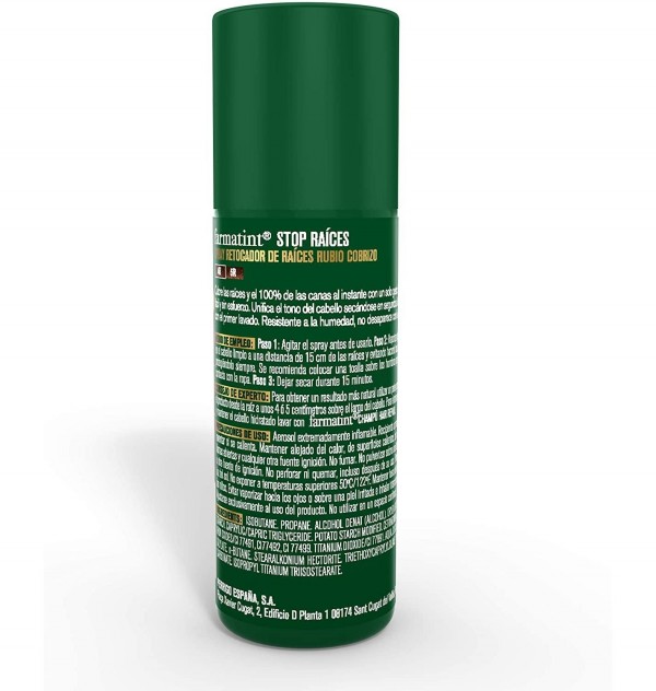 Farmatint Stop Raices (1 Spray 75 Ml Tono Rubio Cobrizo)
