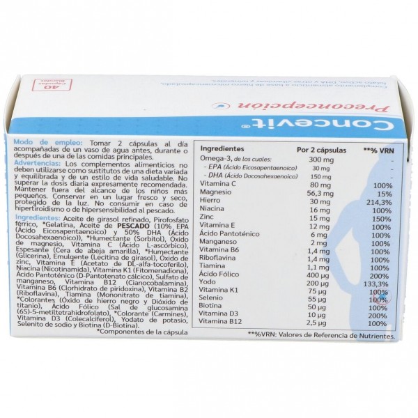 Niam Concevit Preconcepcion 40 Cápsulas