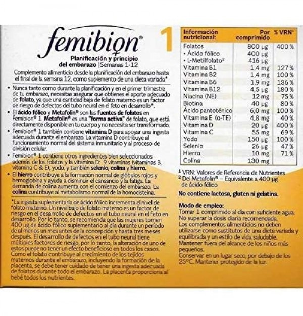 Femibion 1 (28 Comprimidos)