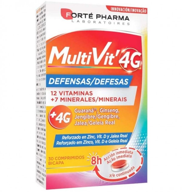 Multivit 4G Defensas (30 Comprimidos)
