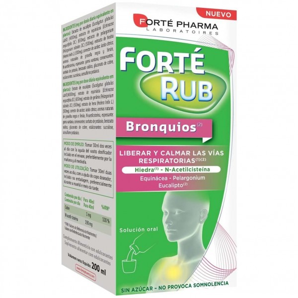 Forté Pharma Forté Rub Bronquios Jarabe, 150 Ml