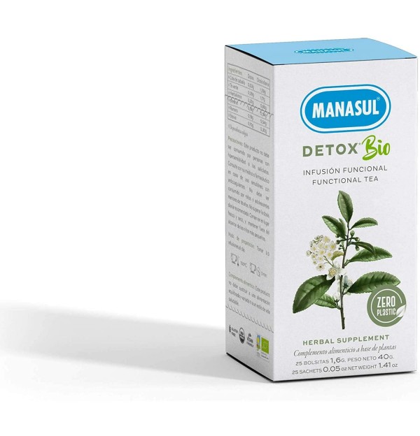 Manasul Detox, 25 Filtros. - Bio3