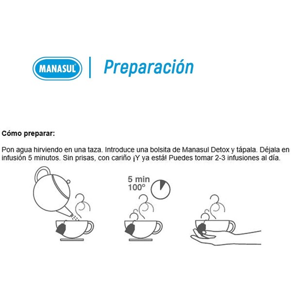 Manasul Detox, 25 Filtros. - Bio3