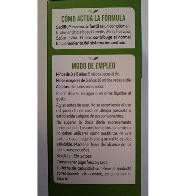 Sediflu Invierno Infantil (Jarabe 1 Envase 100 Ml)