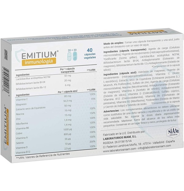 Emitium Inmunologia (40 Capsulas)
