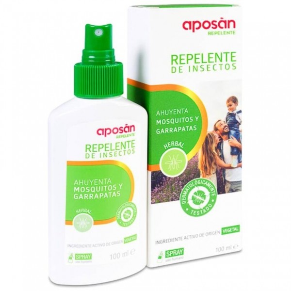 Aposán Repelente De Insectos Herbal, 100 Ml