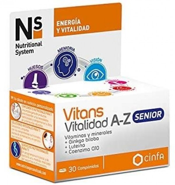 Ns Vitans Vitalidad A-Z Senior (30 Comprimidos)