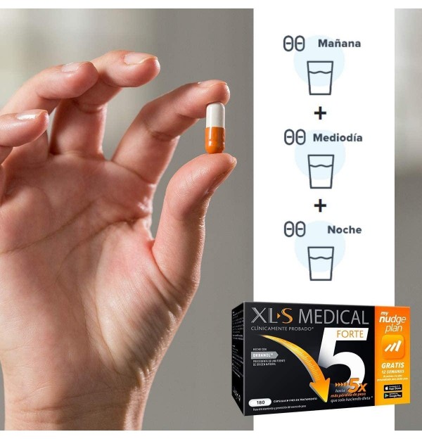 Xls Medical Forte 5 Nudge (180 Capsulas)