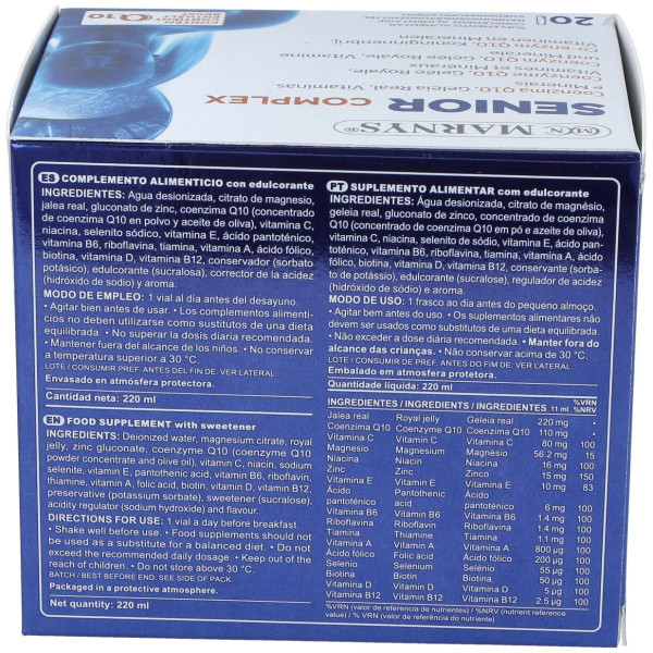 Marnys Senior Complex Suplemento Líquido Para Las Personas Mayores