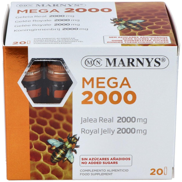 Marnys Jalea Real Mega 2000 20 Ampollas