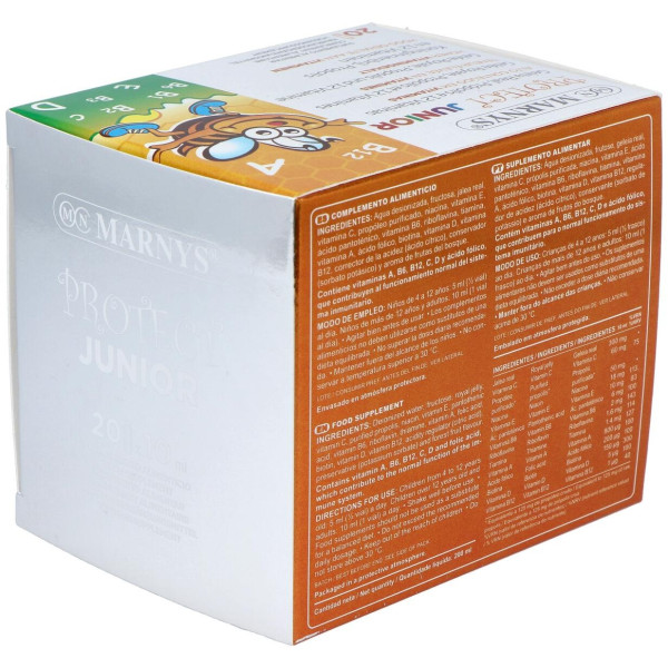 Marnys Protect Junior Suplemento Infantil Con Jalea Real En Viales