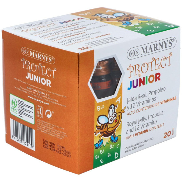 Marnys Protect Junior Suplemento Infantil Con Jalea Real En Viales
