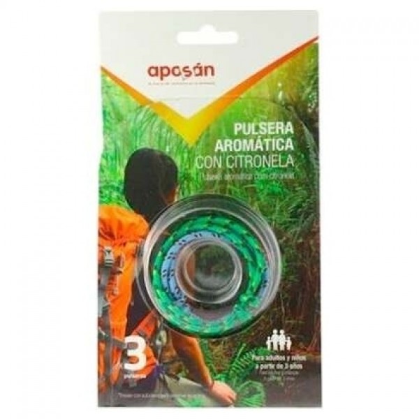 Aposán Pulsera Aromática Citronela Nudos, 1 Ud