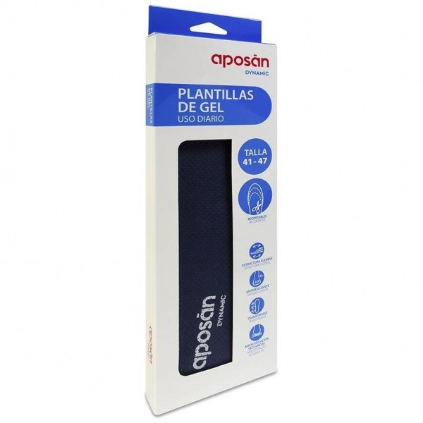 Aposán Plantillas Gel Dynamic T41- 47, 1 Par
