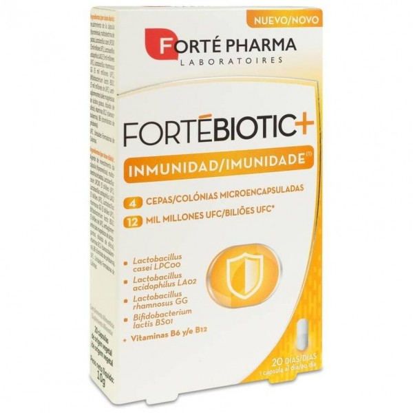 Forté Pharma Fortébiotic+ Inmunidad, 20 Cápsulas