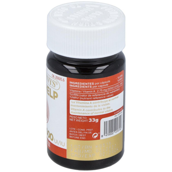 Marnys Vitamina A 5000Ui Línea Vitahelp 120Caps