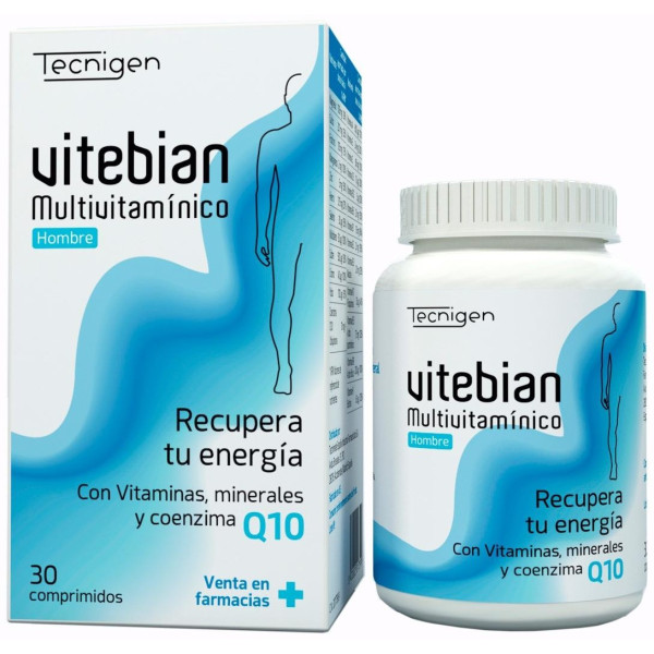 Tecnigen Multivitamínico Con Q10 Para Hombre Vitebian 30 Comprimidos