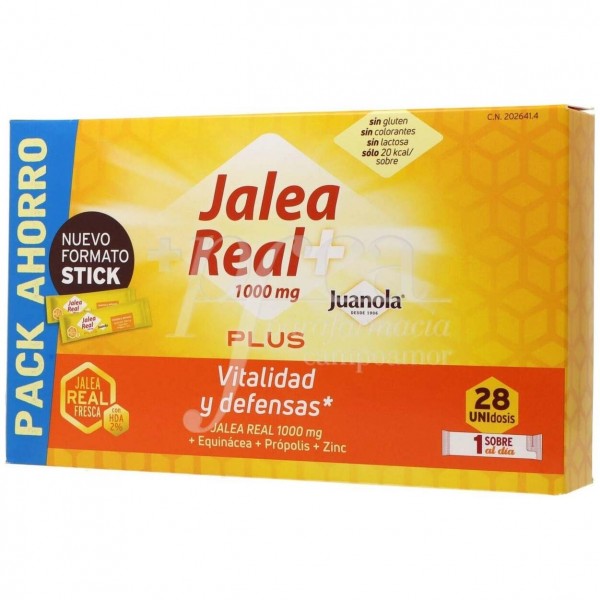 Juanola Jalea Real Plus, 28 Sobres