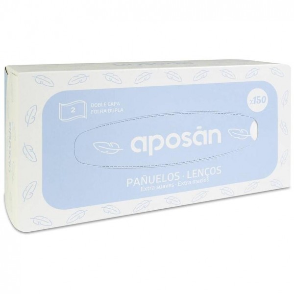 Aposán Caja De Pañuelos De Doble Capa, 150 Unidades