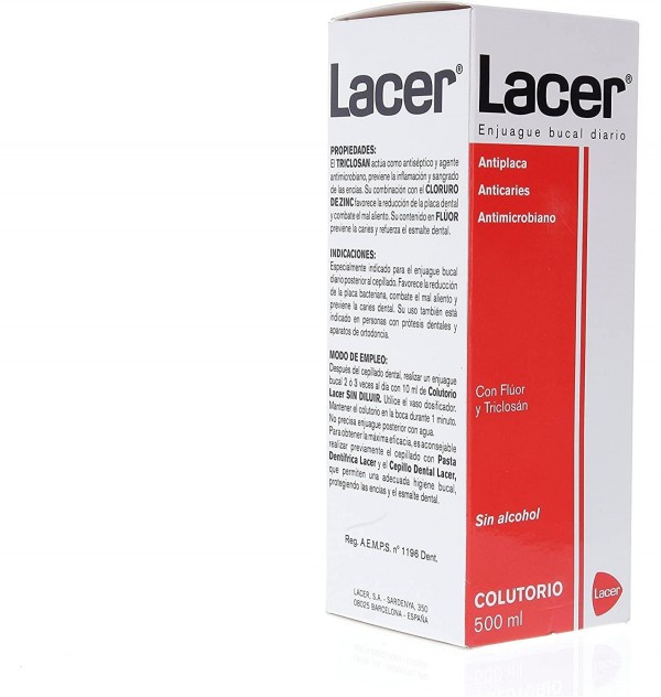 Lacer Cuidado Bucal Colutorio (1 Envase 500 Ml)