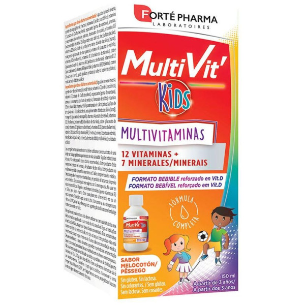 Multivit Kids Bebible Melocotón 150 Ml