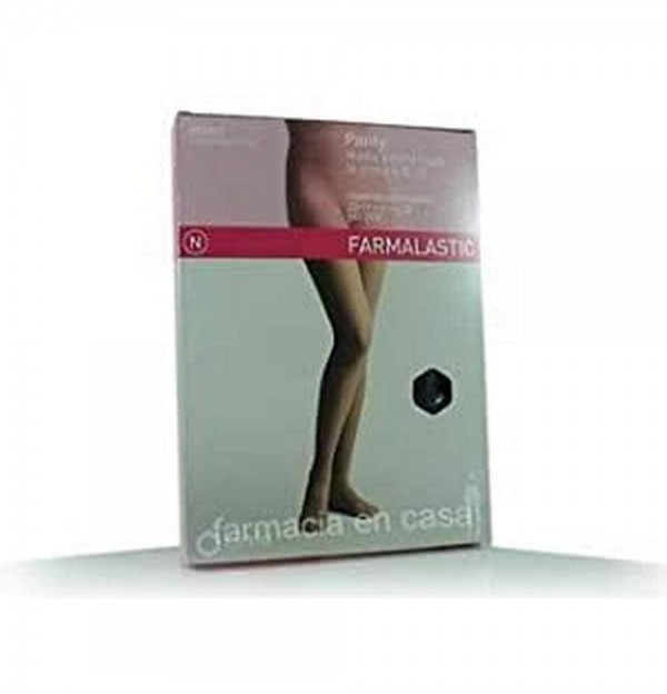 Panty Compresion Normal 140 Den Embarazada - Farmalastic (Talla Mediana Color Negro)
