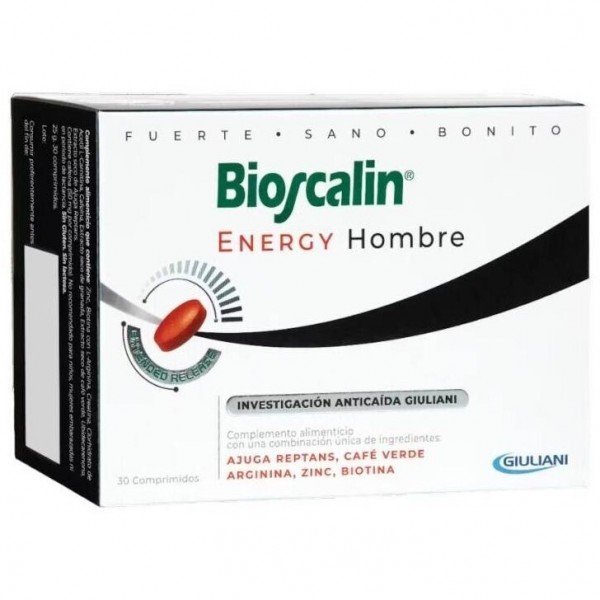 Boiron Bioscalin Enery Hombre Comprimidos Anticaída, 30 Comprimidos