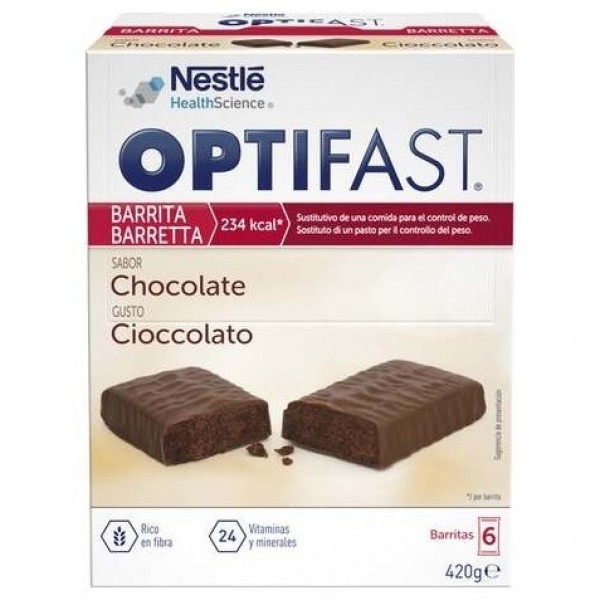 Optifast Chocolate 70 Gr 6 Barritas