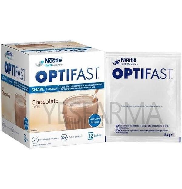 Optifast Batido (12 Sobres 53 G Sabor Cacao)