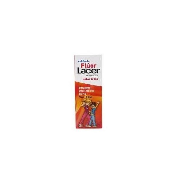 Lacer Colutorio Fluor Diario 0,05 % (1 Envase 500 Ml Sabor Fresa)