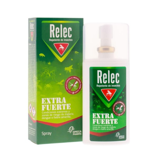 Relec Repelente de Insectos Extra Fuerte Spray, 75 ml. - Perrigo 