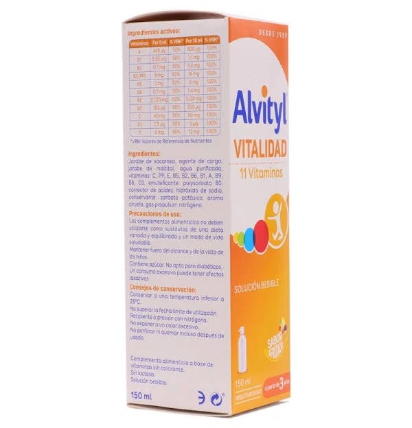 Alvityl Vitalidad Solucion Bebible (1 Frasco 150 Ml)
