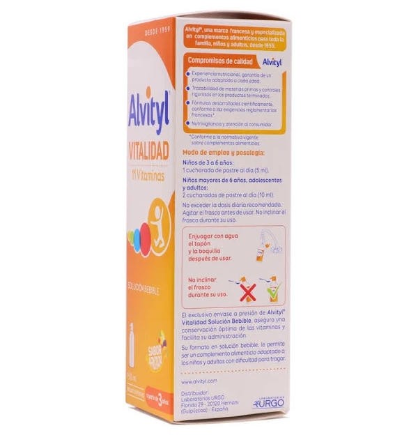 Alvityl Vitalidad Solucion Bebible (1 Frasco 150 Ml)