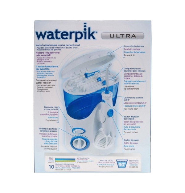 Irrigador Bucal Electrico - Waterpik Wp- 100 Ultra (Enchufe A La Corriente)