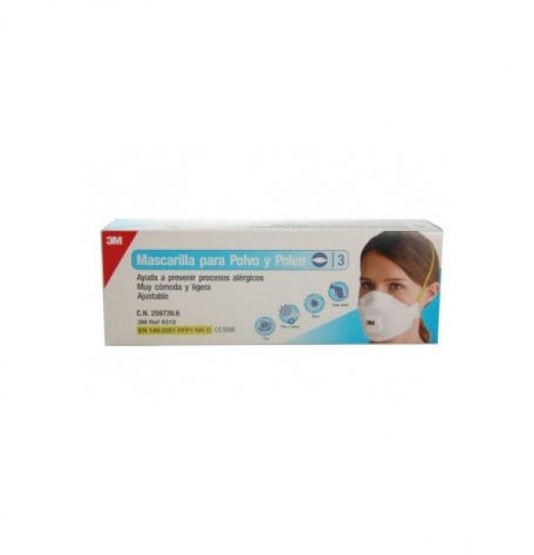 Mascarilla Protección Polen Y Polvo, 3 ud. - 3M