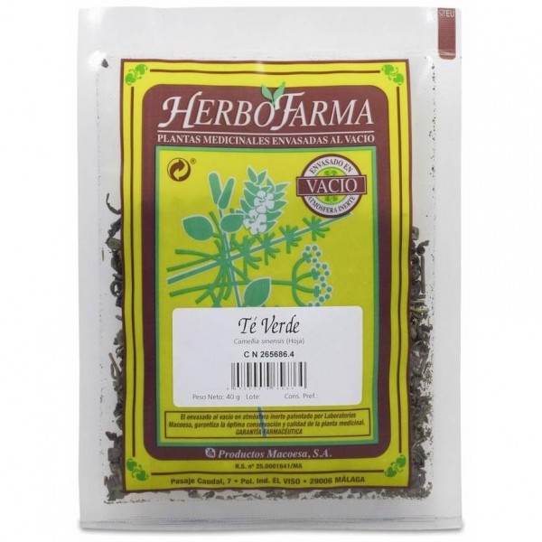 Te Verde Herbofarma Al Vacio 40 G