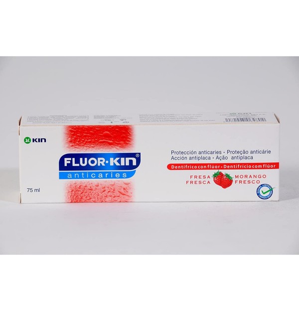 Fluor Kin Anticaries Pasta Dentifrica (1 Envase 75 Ml Sabor Fresa Fresca)