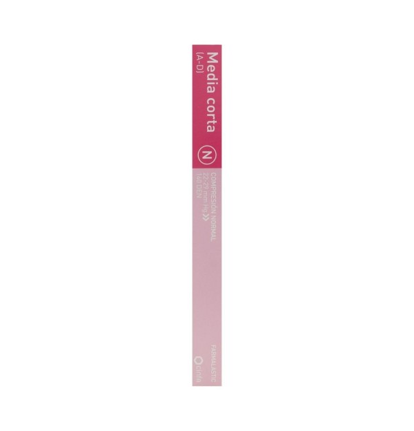 Media Corta (A-D) Compresion Normal - Farmalastic (Talla Grande Color Negro)