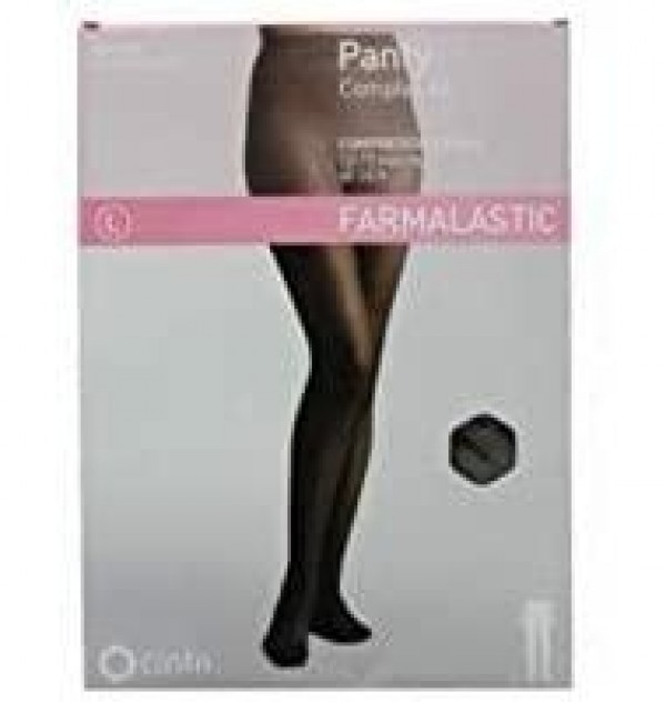 Panty Compresion Ligera - Farmalastic 40 Den (Talla Extragrande Color Negro)