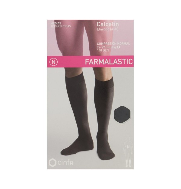 Calcetin - Farmalastic (Talla Pequeña Color Negro)